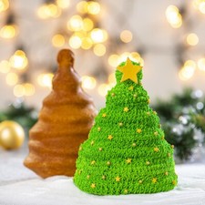 DECORA STAMPO PANETTONE PANDORO FORMA ALBERO NATALE 3D TEGLIA FORNO ANTIADERENTE