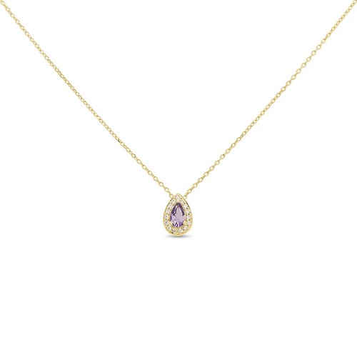 Collana punto luce - ametista, a