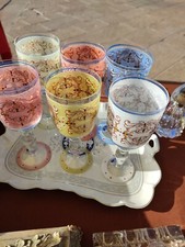 6 bicchieri vintage anni 50