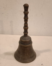 CAMPANA, CAMPANELLA VINTAGE in OTTONE da collezione, con IMPUGNATURA elaborata