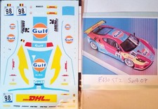 Decal 1/43 Ferrari 430 GTC GULF DHL FIA-GT 2007 #21 DieCast Tecnomodel