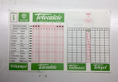 Lotto schedina - lotto,