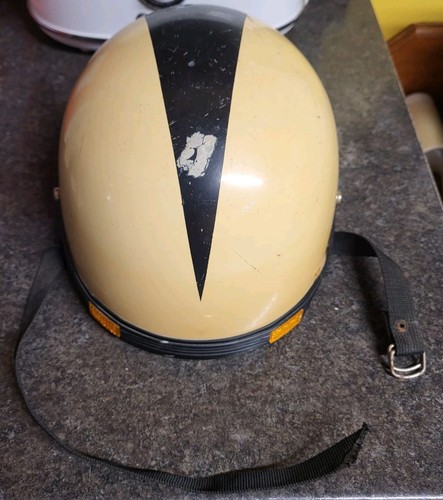 Vintage half helmet motorcycle - half,