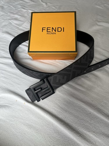 Cintura fendi nera grigio - fendi,
