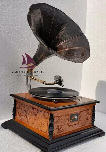 Fonografo grammofono zain hmv - grammofono,