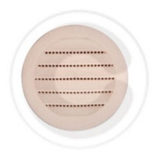 griglia di aerazione in abs Ø 80/125 mm ad incasso muro parete con molle