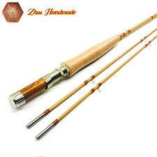 Canna da mosca in bambù fatta