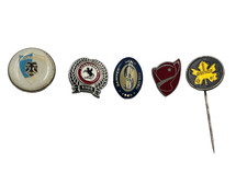 5 VECCHIE SPILLE distintivo delle CLUB DI CALCIO turche