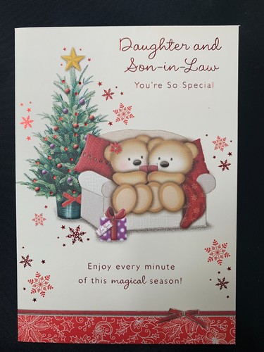Biglietto natale figlia - di, e