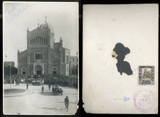 TRIPOLI Libia 1937-VISITA di UMBERTO e MARIA JOSE' di SAVOIA-RARA FOTO STORICA