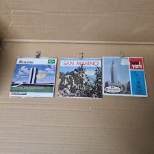Lotto di 3 view-master con 3 scene in rilievo 3d