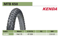 Kenda Tire Measures 16x1.95