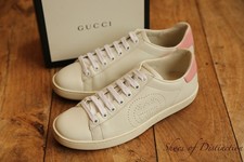 Gucci Ace bianco rosa pelle