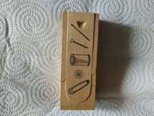 Set da cucito vintage in legno chiaro - Perfetto, ideale per viaggio