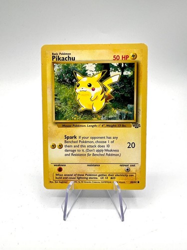 Carta pokemon pikachu 64 - carta,
