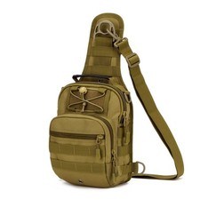 ® Borsa Petto Tattico Militare Zaino Monospalla Uomo Borsello a Tracolla Molle p