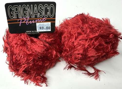 Grignasco red plume rayon - plume,