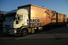 Truck photo Iveco Stralis 430 tarpaulin trailer Spain white RALIMAX #d7bm
