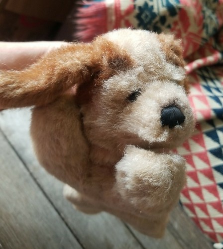 Vintage steiff dog tan brown - dog, &