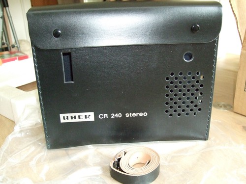 Borsa pelle per stereo uher - in,