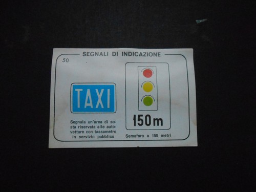 Figurina operazione patente - figurina, "operazione