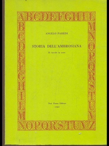 Storia dell ambrosiana paredi - storia, dell'ambrosiana