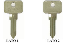 Chiave grezza originale Silca GT7 per auto epoca Alfa citroen Fiat Iveco Peugeot