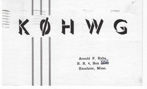 Scheda radio qsl 1963 - radio,