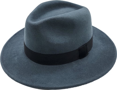 Cappello grigio feltro - grigio, in