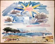 Cavalletto artista sulla