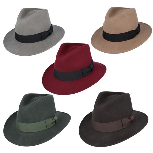 Cappello fedora 100 lana - 100%,