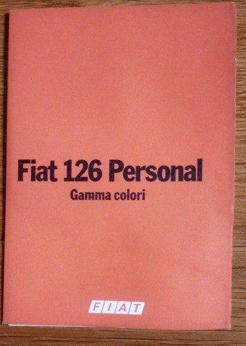 Fiat 126 personal tabella - 126,