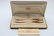 Vintage Cross Classic Century No. 1501 1/20 14k Gold Filled Ballpoint & Pencil