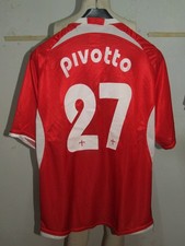 MAGLIA CALCIO SHIRT MAILLOT SPORT MATCH WORN TRIESTINA PIVOTTO INDOSSATA