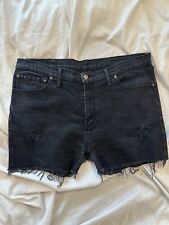 Levi’s 510 Short Nero Vintage Uomo 38×34 – Denim Strappato