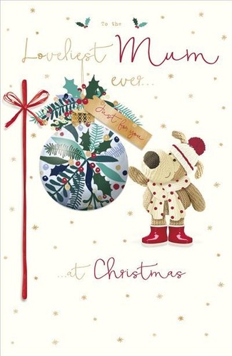 Biglietto natale boofle in - biglietto,