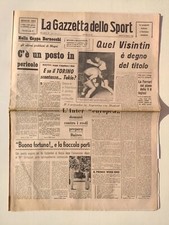 GAZZETTA DELLO SPORT 22 AGOSTO 1964 ACCENSIONE FIACCOLA OLIMPIADI TOKYO - INTER