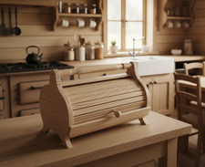 Portapane in legno naturale