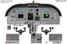 Poster Cessna Citation Cockpit
