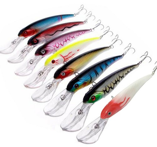 8pcs esche pesca grandi - 8pcs,