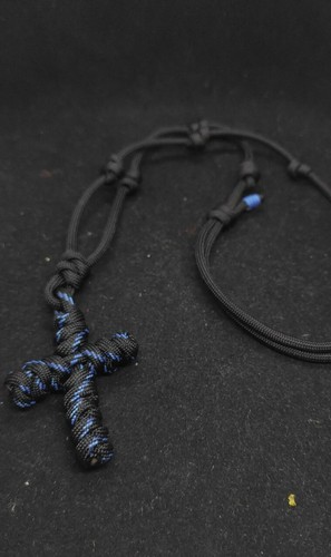 Collana paracord con - collana, in