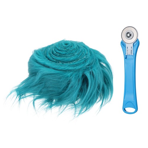 Pelliccia ecopelliccia blu - pelliccia,