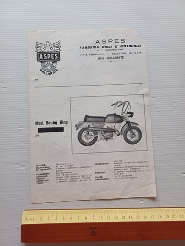 Aspes modelli 1969 - modelli, bouby