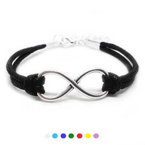 Bracciale infinito corda - bracciale, in