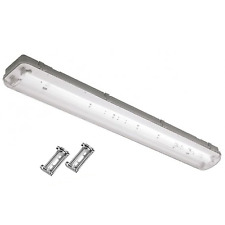 Plafoniera stagna per due tubi led t8 ip65 150cm 220v SENZA Tubi