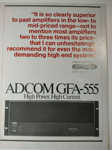 Adcom vintage print - ad, 555