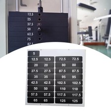 Etichette con stack di pesi