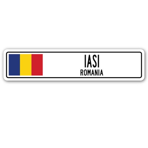 Insegna stradale iasi - iasi, romania