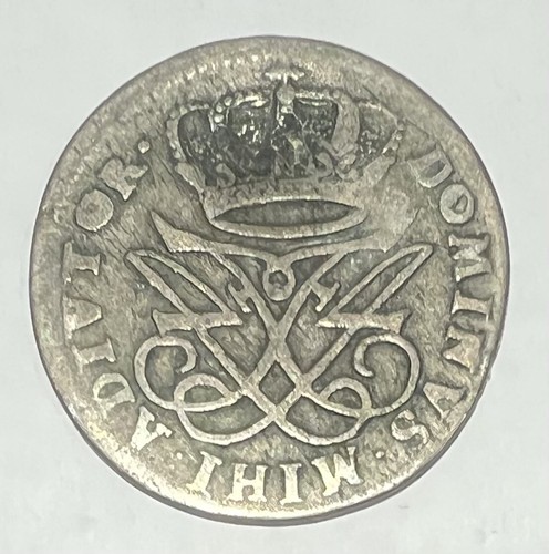 Moneta skilling danese 1718 - moneta, 12