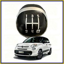 POMELLO LEVA CAMBIO PER FIAT 500L 500 L IMPUGNATURA 5 MARCE MANOPOLA NERO LUCIDO